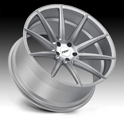 TSW Clypse Brushed Titanium Custom Wheels 2